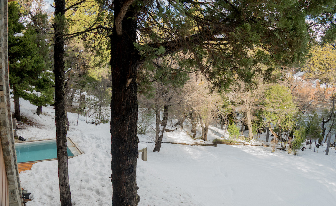 SPA en la nieve en la patagonia